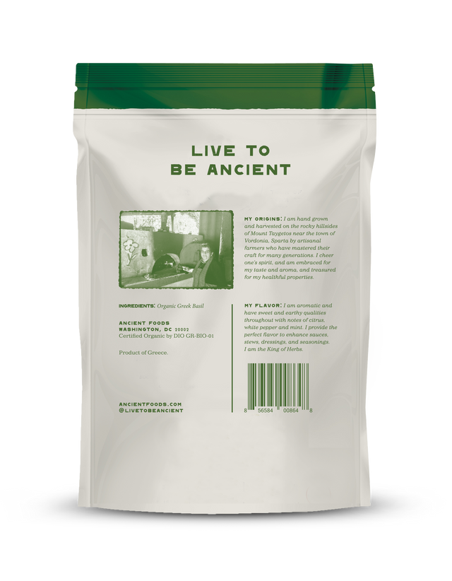 Organic Basil Herb, Vordonia Greece Organic Basil Herb, Vordonia Greece